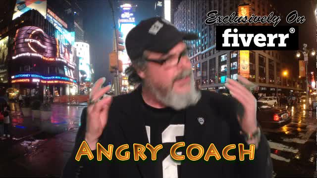 yell your message like a mad angry coach