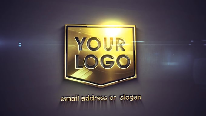 create an animated logo, or a templated 3d intro video