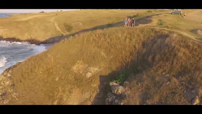 create a drone video aerial compilation