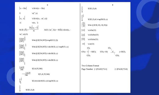 type math equations and math formulas in ms word