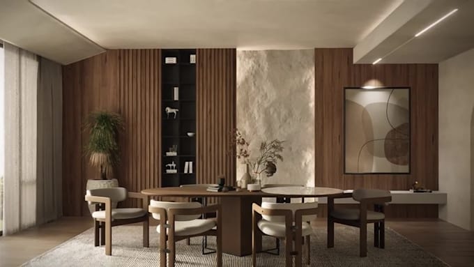 make 3d modeling, interior design and 3d rendering using sketchup lumion