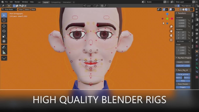 Rig your 3d character in blender by Markmwangi002 | Fiverr