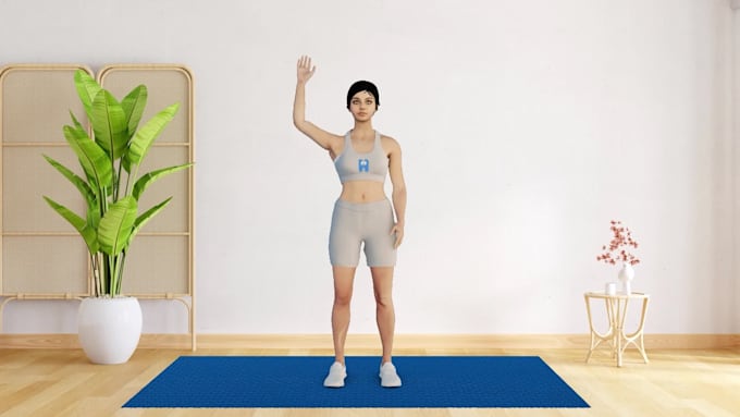design custom 3d workout animations with your character