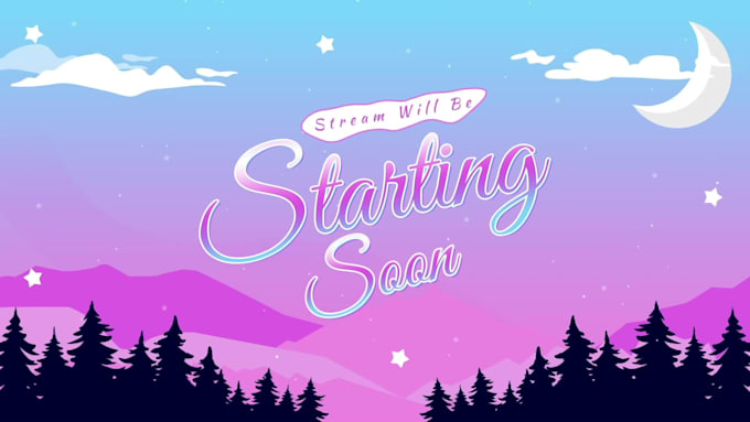 create an animated cute stream overlay for your twitch