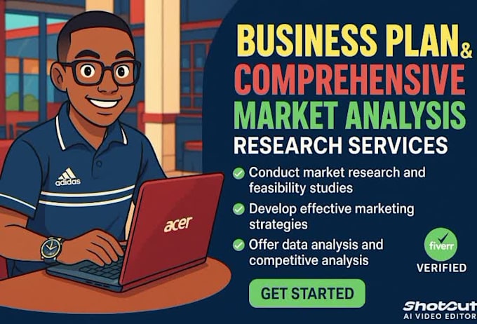 write a comprehensive business plan and market analysis for you