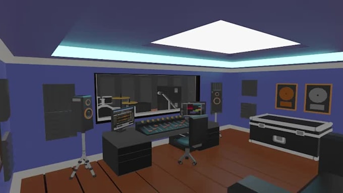 make 3d low poly room