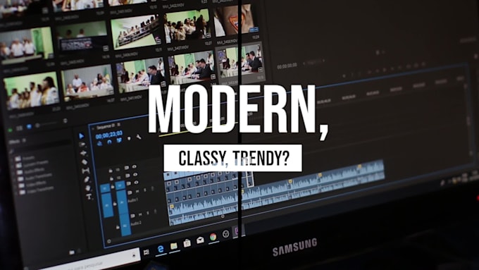 create a modern youtube intro and outro video