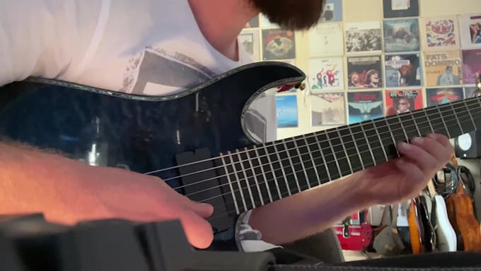 record epic electric guitar solos or rhythm tracks