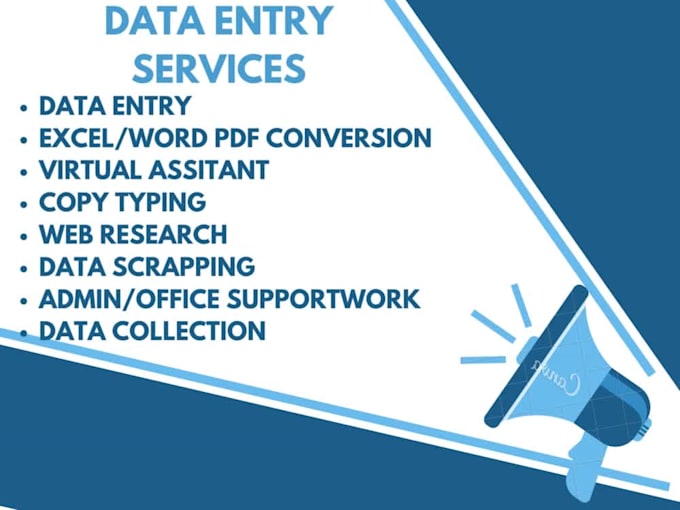 do data entry virtual assistant web research copy paste