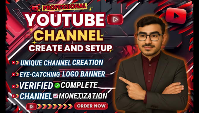 create and set up a pro complete youtube channel