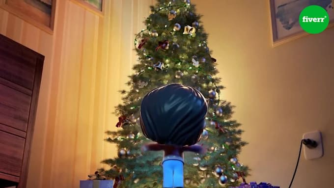 make cool christams greeting video