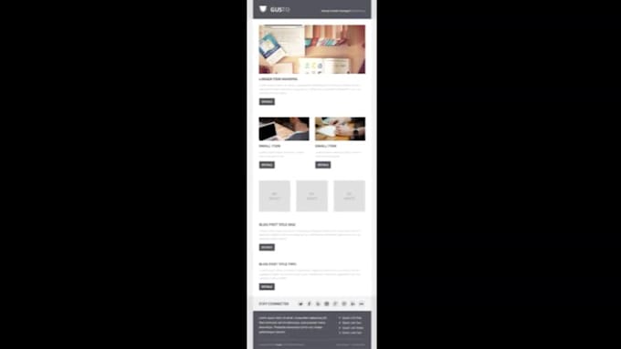 create a unique editable mailchimp email template or newsletter