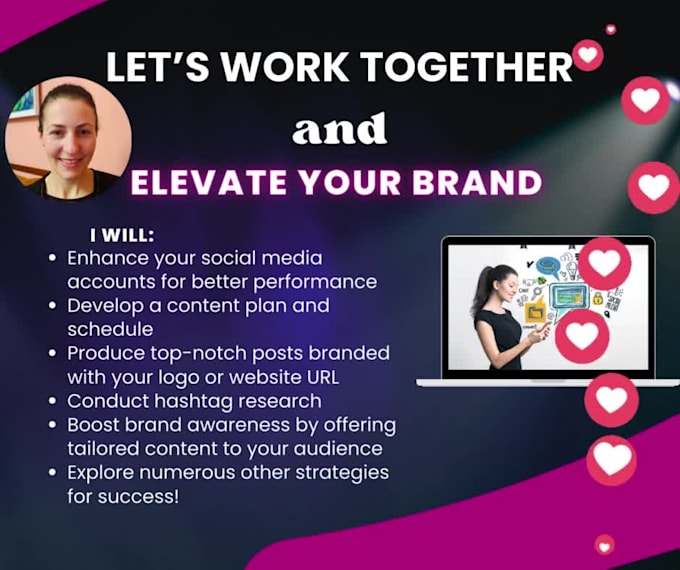 be your social media marketing manager and content creator
