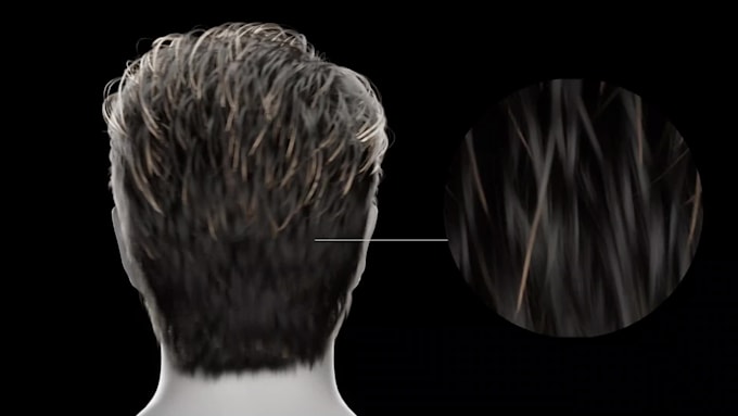 add realistic hair groom to unreal engine or 3d game model