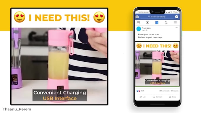 create viral shopify and facebook product video ad