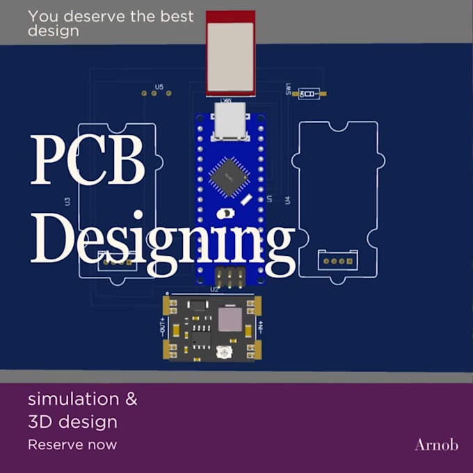 Design circuit schematic and pcb in easyeda and proteus by Paularnob ...