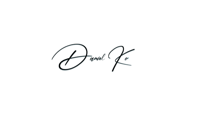 create a creative signature logo animation