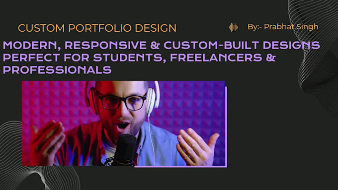 professional portfolio website for students and job seekers