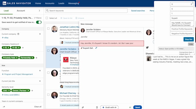 build custom chrome extension, web automation bot, scripts