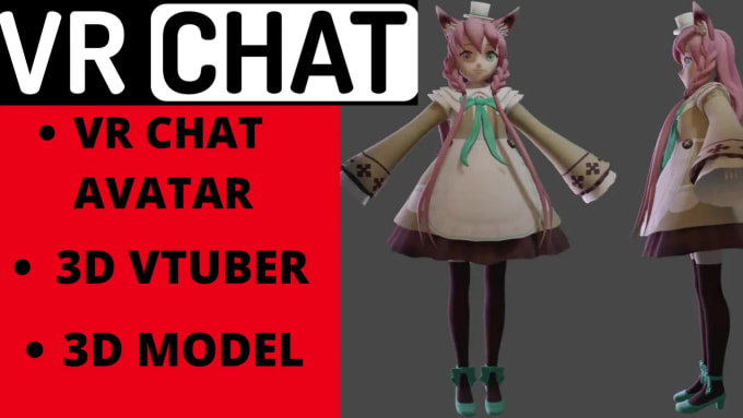 Custom 3d vr chat avatar, vtuber, character model, vr chat, 3d character by Dakaz02 | Fiverr