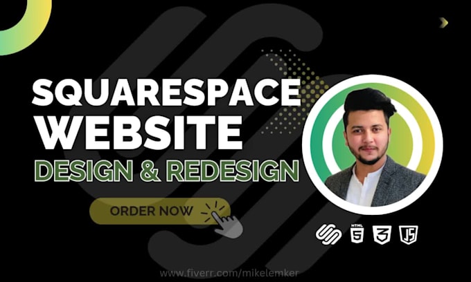 design, redesign squarespace website or build squarespace website development