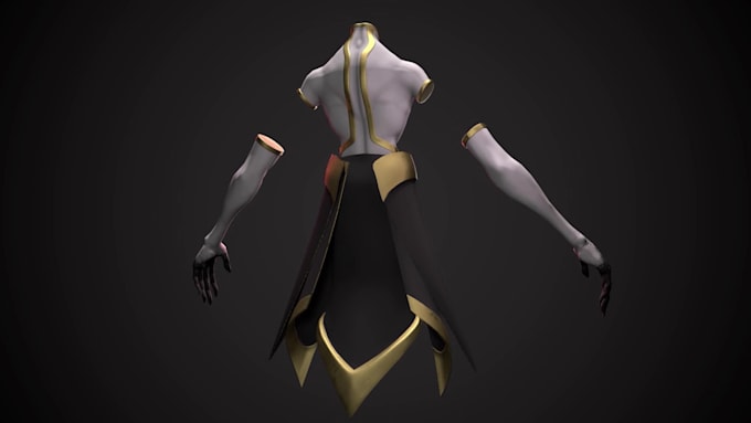 make a 3d characters, weapon and props for videogames
