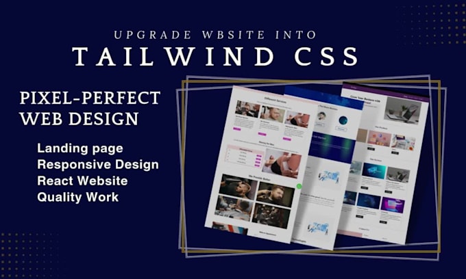 clone website in HTML, CSS, tailwind css and react js