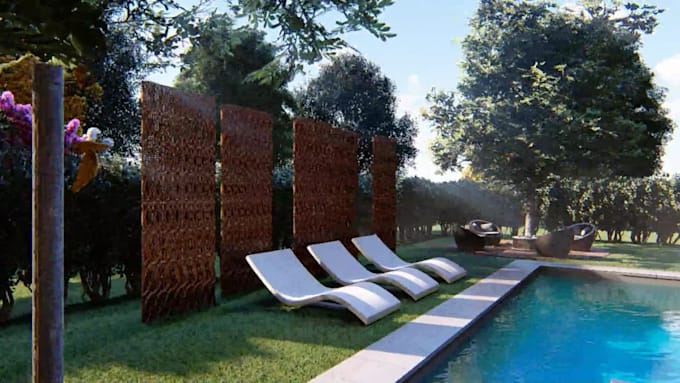 create exterior or interior 3d house model render and video