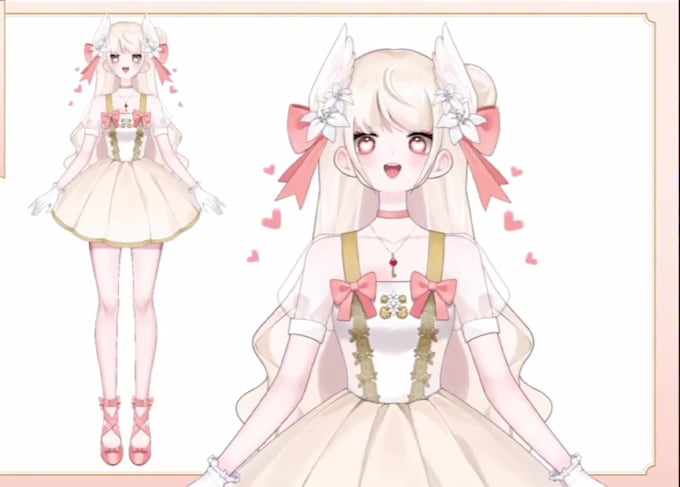 Draw and rig 2d vtuber model, live2d model, vtuber rigging, anime by ...