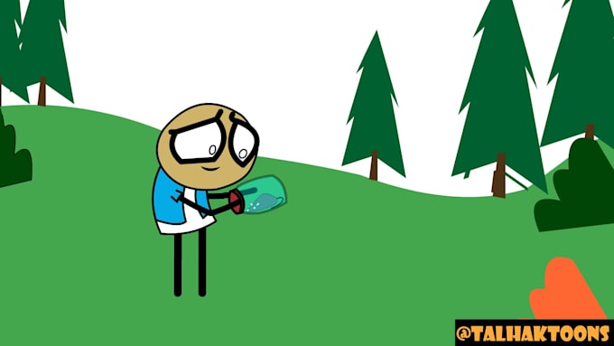 make a 2d cartoon animation video