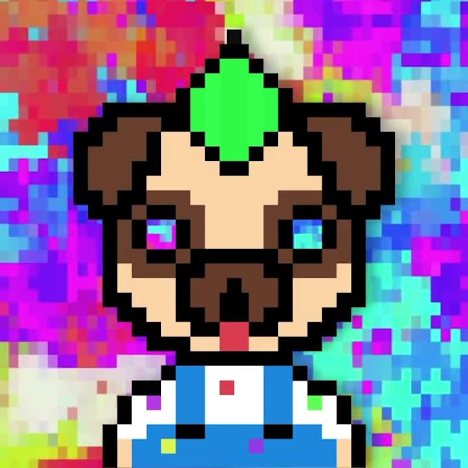 Create nft pixel art, nft collection, nft pixel, cryptopunk by