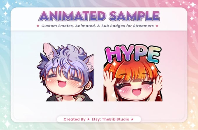create custom emotes for streamer and vtuber