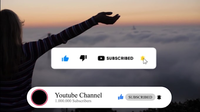 add a subscribe button to your youtube animated all