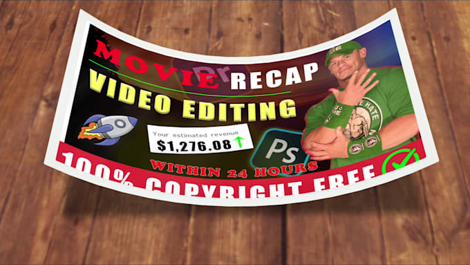 edit movie recap videos with script and eyecatching thumbnail within 24 hours
