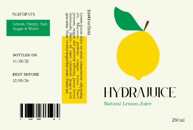 design creative product and label design