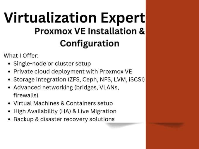 proxmox installation and configuration expert