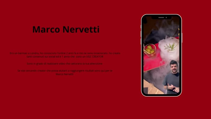 create ugc videos in italian