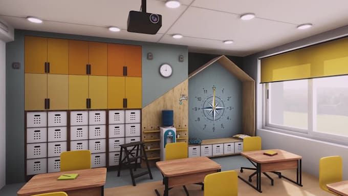 3d game VR environment,VR training scene,escape room,unity vr,classroom,vr world