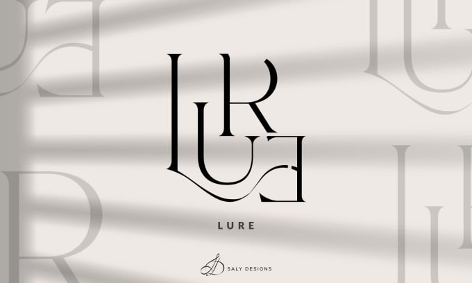 design custom elegant and luxury unique typography