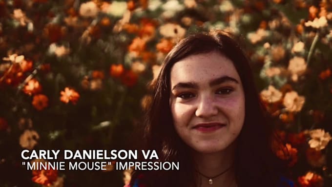 record a female  character cartoon voiceover