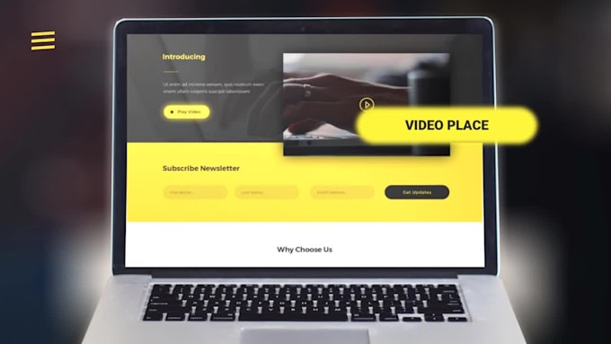 make an interactive web preview video for your website