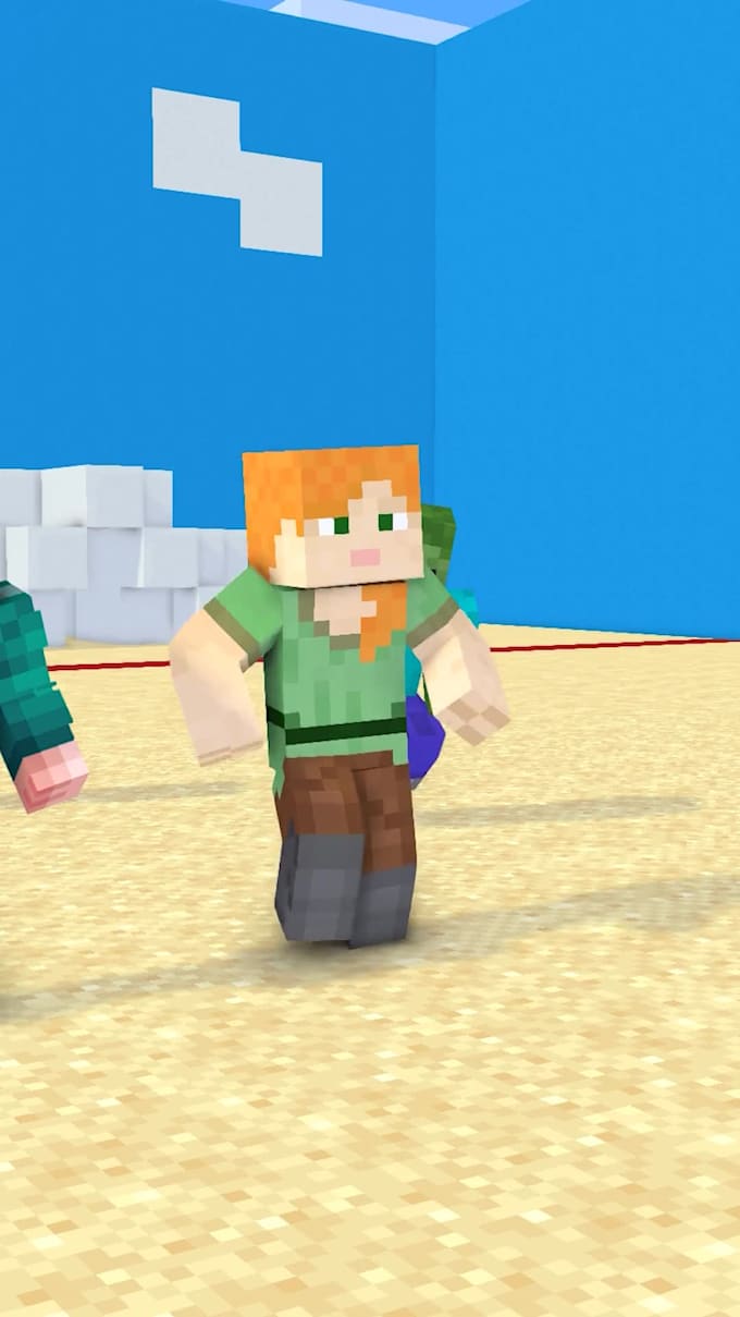 create minecraft 3d animation