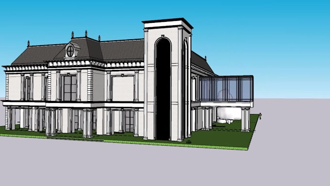 create super fast exterior sketchup 3d models