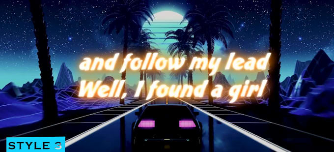 make awesome music lyric video
