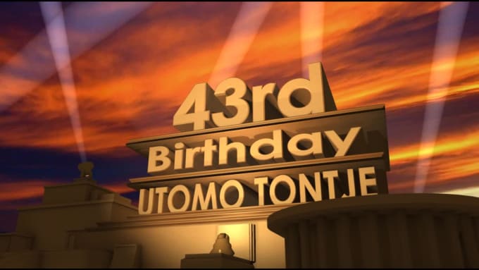 Make a 20th century fox intro with your text by Designosaur187