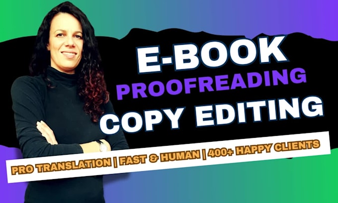 proofread and copy edit your ebook, manuscript, text