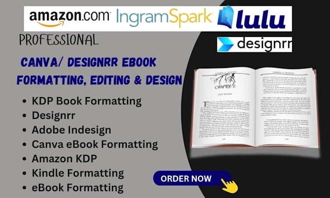 design, format, convert ebook, flipbook, audiobook in designrr, canva, ppt