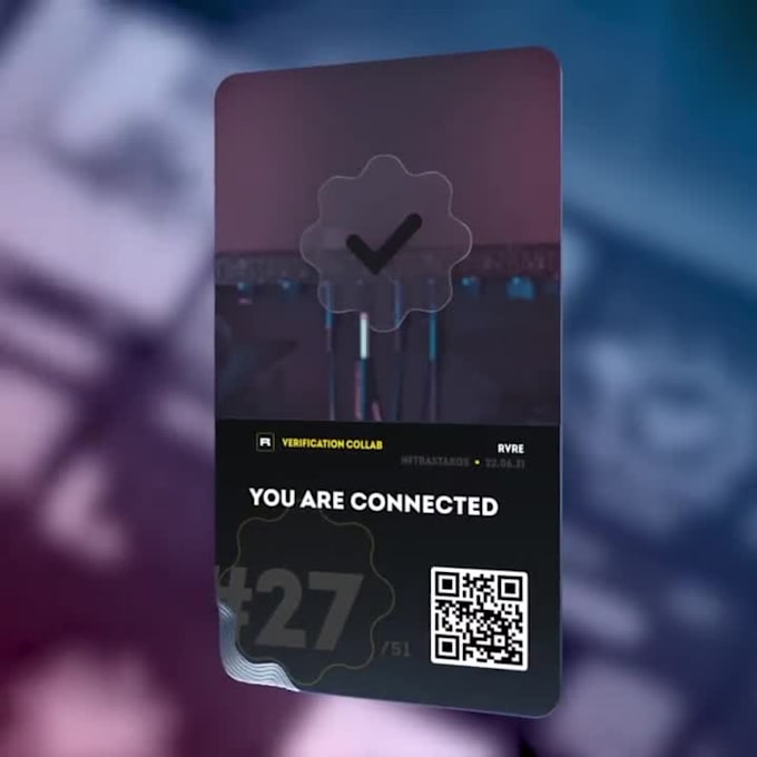 design unique trading nft, crypto 3d card animation