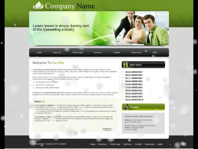 create a high quality 5 page HTML website