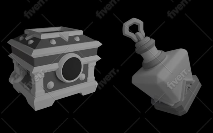 Create fantasy 2d props, icons, objects and simple backgrounds for you ...